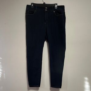 Tahari dark wash blue Skinny Jeans size 16W